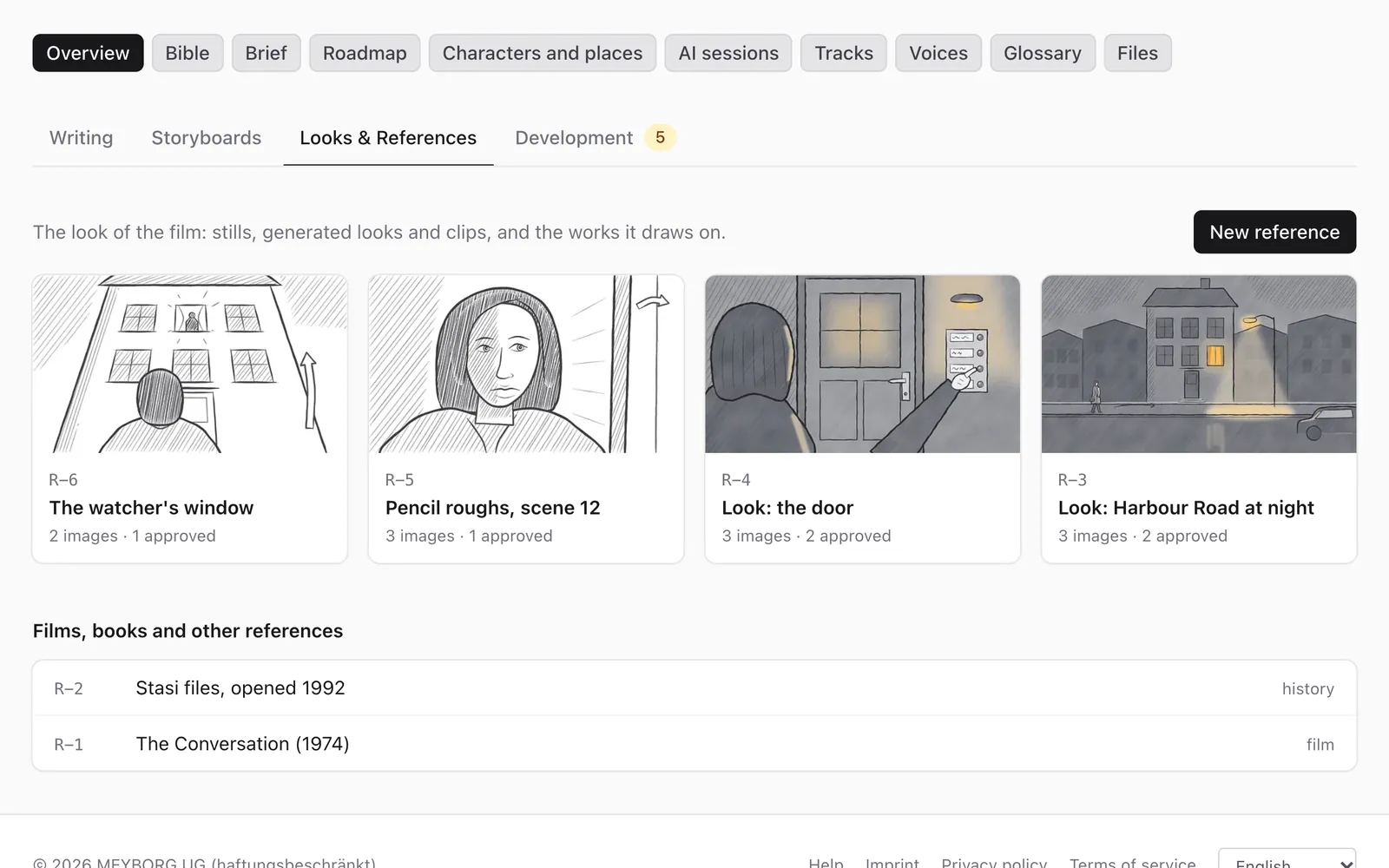 Screenshot: A look bible